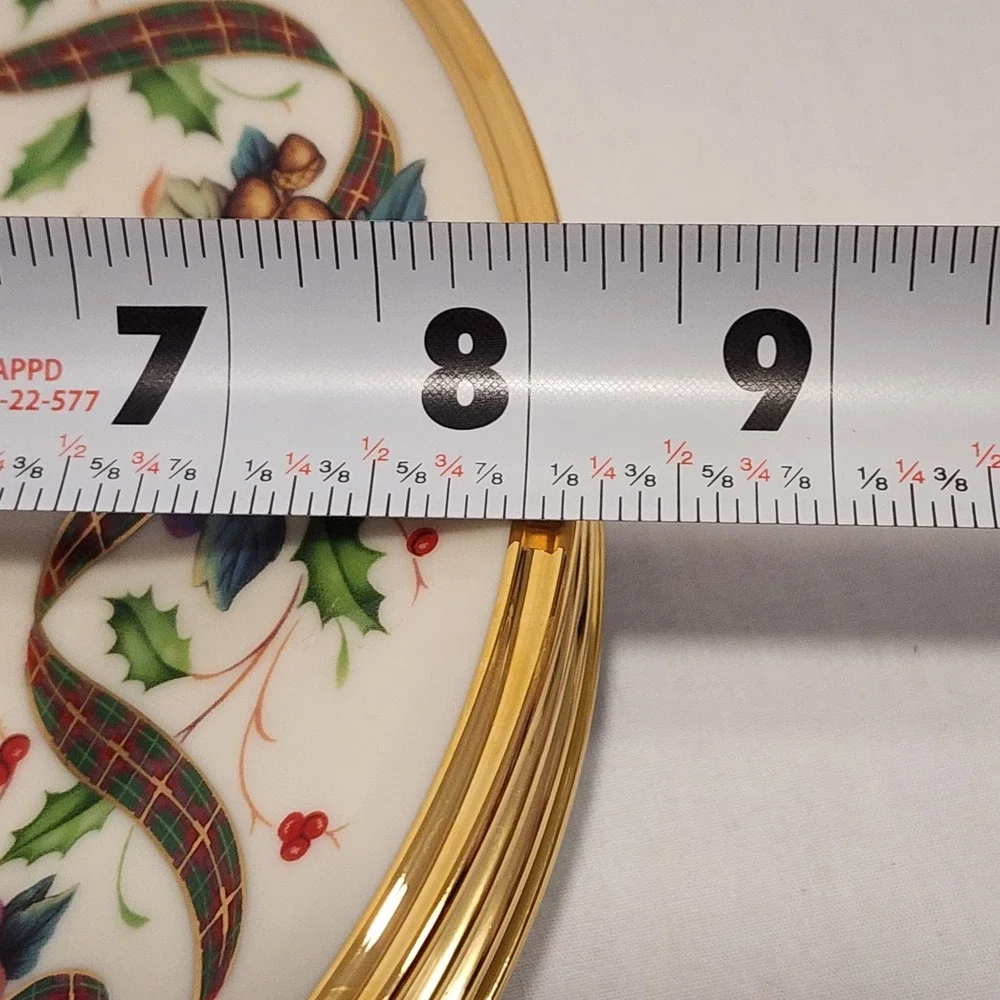 Set of 4 Lenox‎ Holiday Tartan 8 1/4